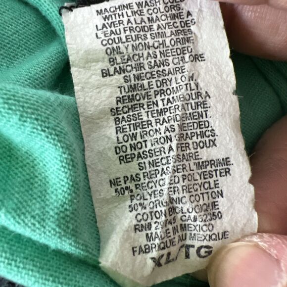 Volcom Shirt Women Extra Large Green Black Raglan Lightweight Baseball L/S Tee - Picture 6 of 14